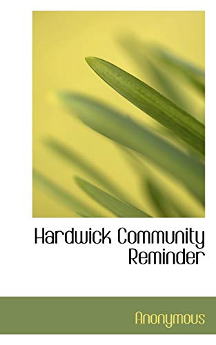 9781115579803: Hardwick Community Reminder