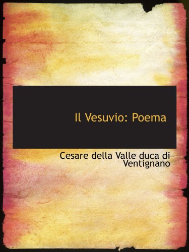 Stock image for Il Vesuvio: Poema (Italian and Italian Edition) for sale by Revaluation Books