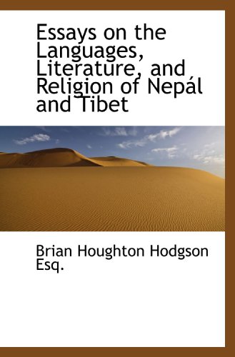 Imagen de archivo de Essays on the Languages, Literature, and Religion of Nepl and Tibet a la venta por Revaluation Books