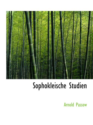 Stock image for Sophokleische Studien (German Edition) for sale by Revaluation Books
