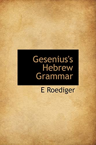 9781115791687: Gesenius's Hebrew Grammar