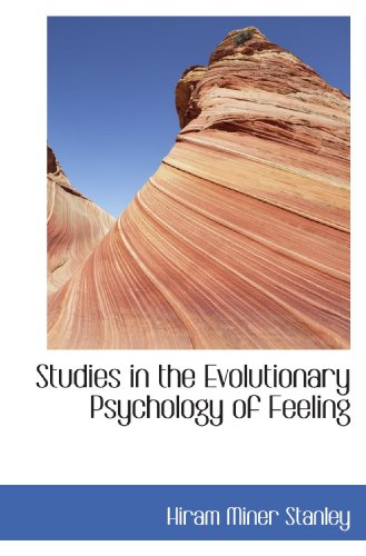 Imagen de archivo de Studies in the Evolutionary Psychology of Feeling a la venta por Revaluation Books