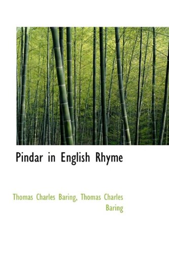 9781115969130: Pindar in English Rhyme