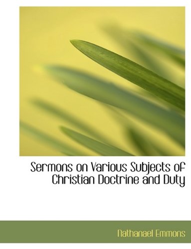 9781116102260: Sermons on Various Subjects of Christian Doctrine and Duty