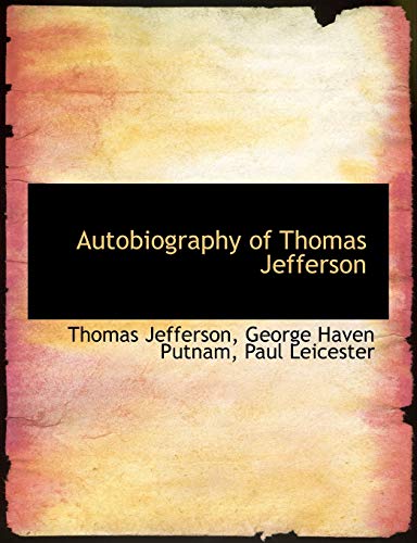 Beispielbild fr Autobiography of Thomas Jefferson zum Verkauf von Wonder Book