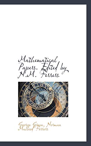 Beispielbild fr Mathematical Papers. Edited by N.M. Ferrers zum Verkauf von Buchpark