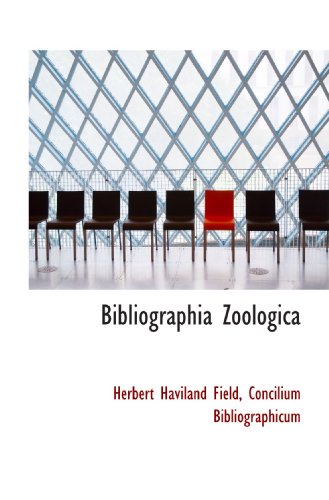 Imagen de archivo de Bibliographia Zoologica a la venta por Revaluation Books