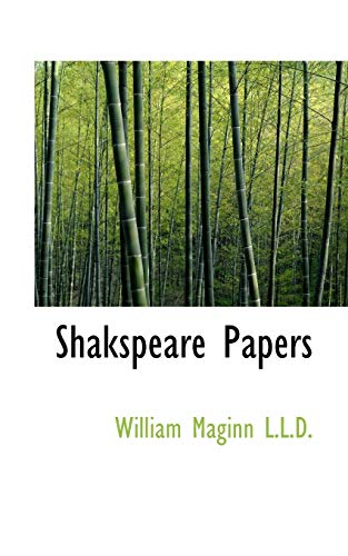 9781116395532: Shakspeare Papers