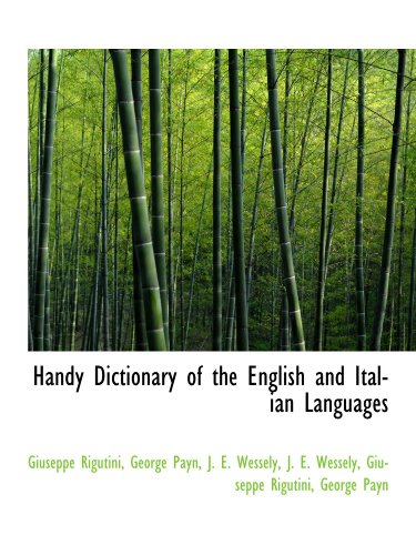 9781116489187: Handy Dictionary of the English and Italian Languages