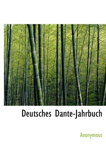 9781116539363: Deutsches Dante-Jahrbuch