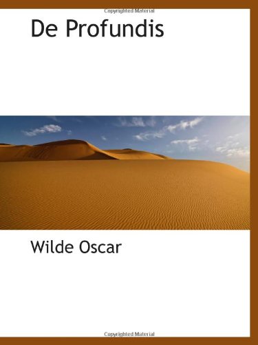 De Profundis (9781116751475) by Oscar, Wilde