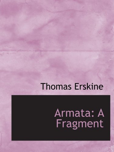 Armata: A Fragment (9781116775310) by Erskine, Thomas