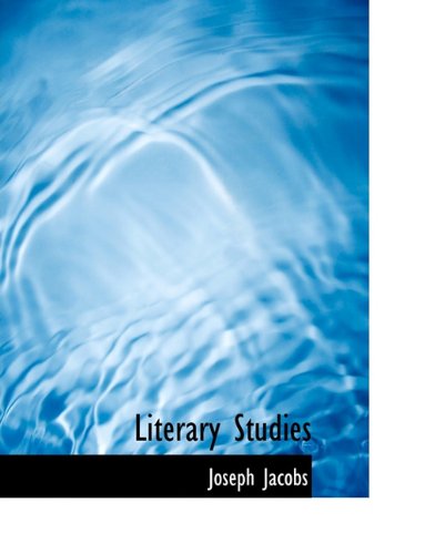 Literary Studies (9781116820263) by Jacobs, Joseph