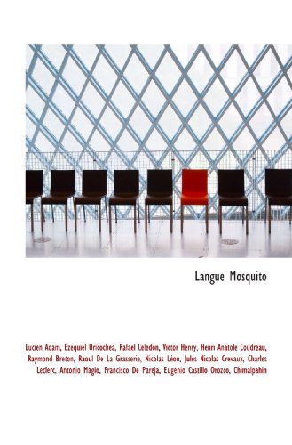 Imagen de archivo de Langue Mosquito (French and French Edition) a la venta por Revaluation Books