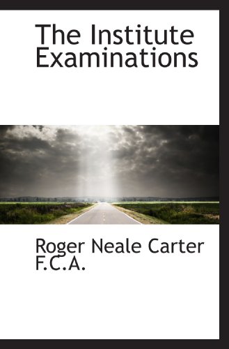 Stock image for The Institute Examinations for sale by Revaluation Books