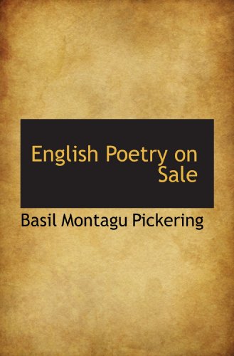Stock image for English Poetry on Sale for sale by Revaluation Books