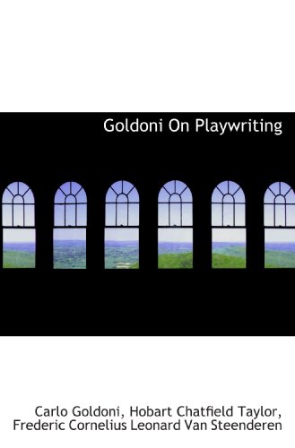 Imagen de archivo de Goldoni On Playwriting a la venta por Revaluation Books