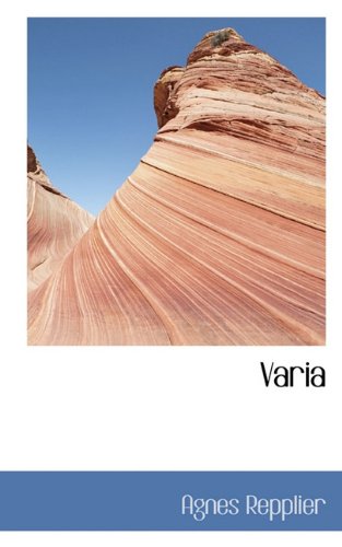 Varia (9781117026961) by Repplier, Agnes