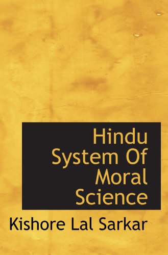 Stock image for Hindu System Of Moral Science for sale by Revaluation Books