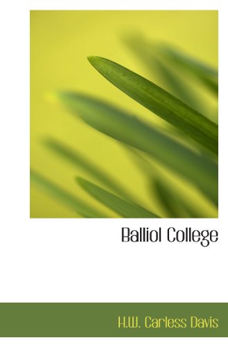 9781117164595: Balliol College