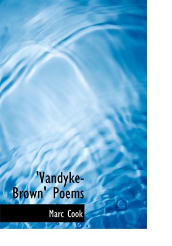 Vandyke-Brown Poems - Marc Cook