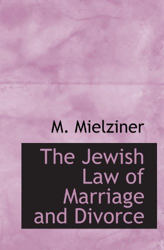 Stock image for The Jewish Law of Marriage and Divorce for sale by Revaluation Books