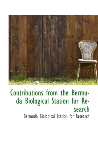 Imagen de archivo de Contributions from the Bermuda Biological Station for Research a la venta por Revaluation Books