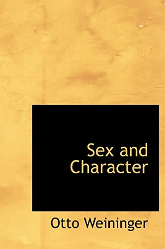 Sex and Character (9781117365886) by Weininger, Otto
