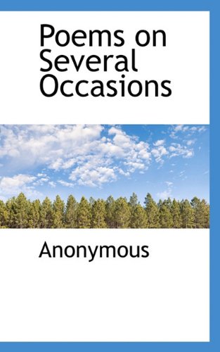 Poems on Several Occasions - Anonymous