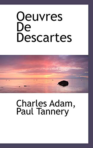 9781117494494: Oeuvres De Descartes