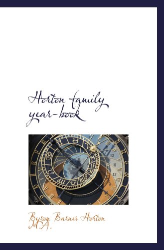 Stock image for Horton family year-book for sale by Revaluation Books