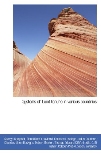 Stock image for Systems of Land tenure in various countries for sale by Revaluation Books