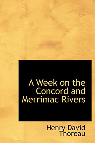 A Week on the Concord and Merrimac Rivers (9781117626949) by Thoreau, Henry David