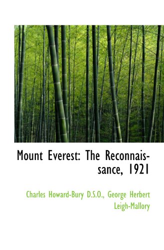 9781117631004: Mount Everest: The Reconnaissance, 1921