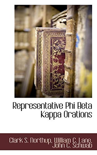 9781117702407: Representative Phi Beta Kappa Orations