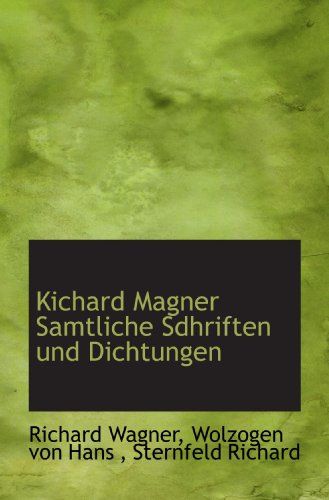 9781117740133: Kichard Magner Samtliche Sdhriften und Dichtungen