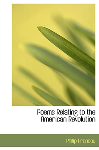 9781117928296: Poems Relating to the American Revolution