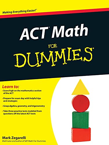 Imagen de archivo de ACT Math For Dummies a la venta por Wonder Book