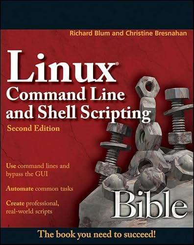 Imagen de archivo de Linux Command Line and Shell Scripting Bible, Second Edition a la venta por HPB-Red