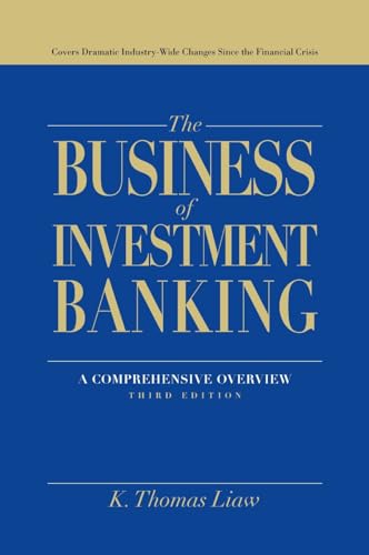 

Business of Investment Banking : A Comprehensive Overview