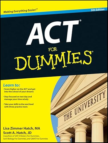 Imagen de archivo de ACT for Dummies a la venta por SecondSale