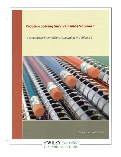 Imagen de archivo de Intermediate Accounting Problem Solving Survival Guide: Chapters 1-14 (Volume 1) a la venta por Ergodebooks