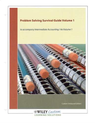 Stock image for Intermediate Accounting Problem Solving Survival Guide: Chapters 1-14 (Volume 1) for sale by Ergodebooks