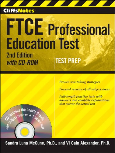 Stock image for CliffsNotes FTCE Professional Education Test withCD-ROM, 2nd Edition for sale by Upward Bound Books