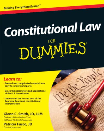 Constitutional Law For Dummies (9781118023785) by Smith, Glenn; Fusco, Patricia