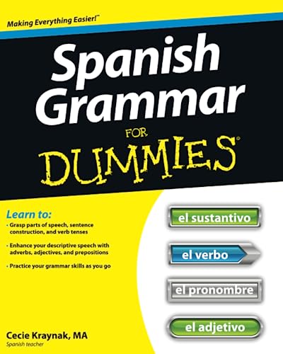 Imagen de archivo de Spanish Grammar For Dummies a la venta por -OnTimeBooks-