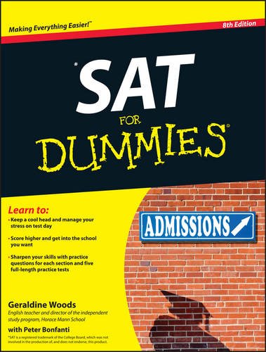 Beispielbild fr SAT for Dummies zum Verkauf von Better World Books