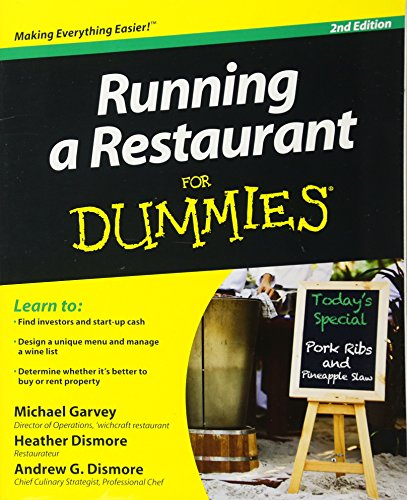 Imagen de archivo de Running a Restaurant For Dummies a la venta por SecondSale