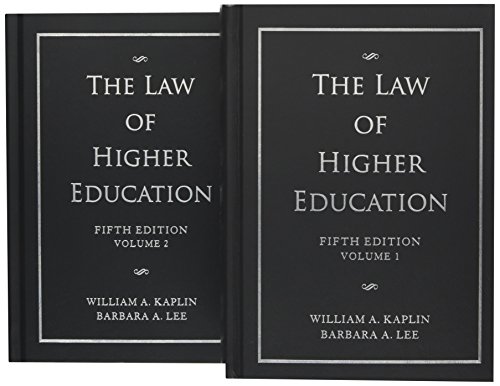 Beispielbild fr The Law of Higher Education, 2 Volume Set zum Verkauf von Save With Sam