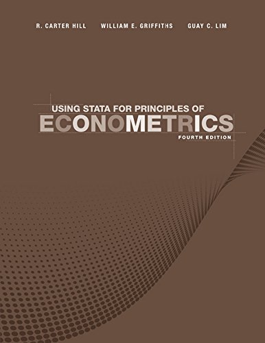 Beispielbild fr Using Stata for Principles of Econometrics zum Verkauf von Better World Books
